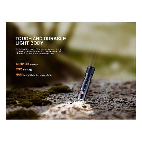 Fenix E05R Flashlight Black - 400 Lumens