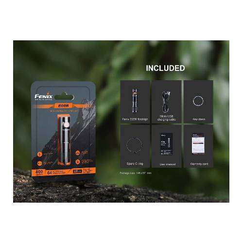 Fenix E05R Flashlight Black - 400 Lumens
