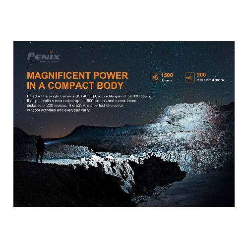 Fenix E28R Flashlight - 1500 Lumens
