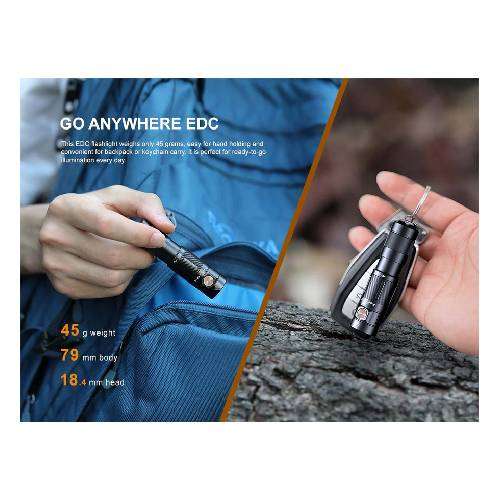 Fenix E09R Flashlight - 600 Lumens