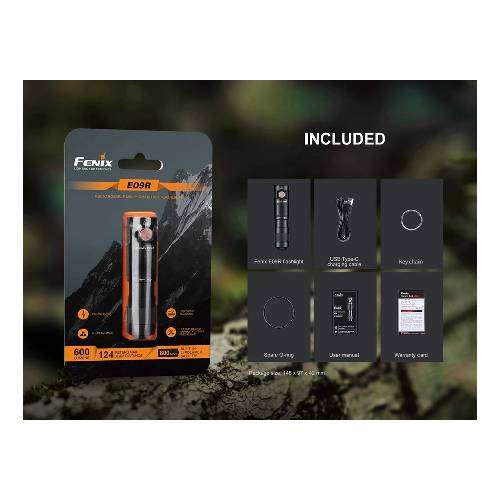 Fenix E09R Flashlight - 600 Lumens