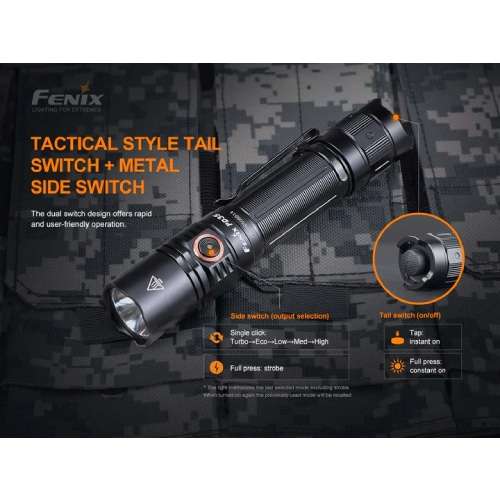 FENIX PD35 V3.0 Flashlight Black - 1700 Lumens