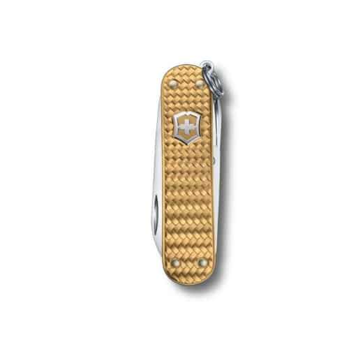 Victorinox V0.6221.408G Classic Precious Alox Collection Brass Gold