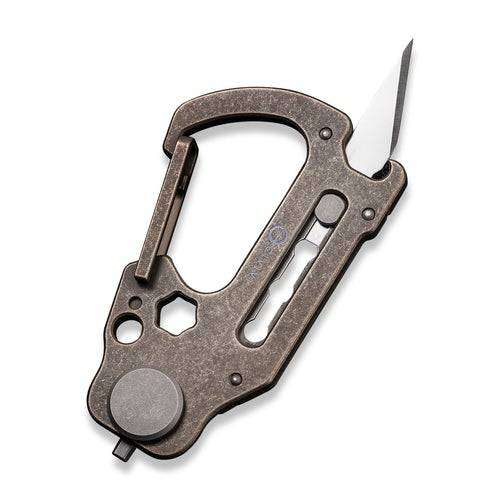 CIVIVI POLYMORPH CARABINER KEYCHAIN BRONZE TITANIUM - C20045-2