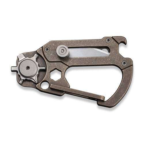 CIVIVI POLYMORPH CARABINER KEYCHAIN BRONZE TITANIUM - C20045-2