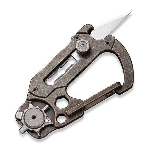 CIVIVI POLYMORPH CARABINER KEYCHAIN BRONZE TITANIUM - C20045-2