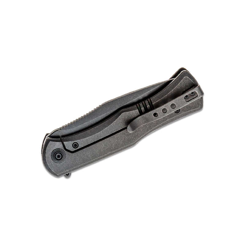 We Knife Primoris Titanium Handle Black With Marble Carbon Fiber Inlay  WE20047-B1