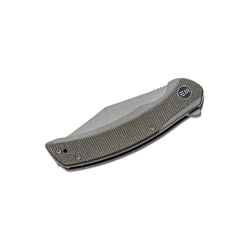WE Knife Snick Titanium Handle Gray/Dark Green  WE19022F-5
