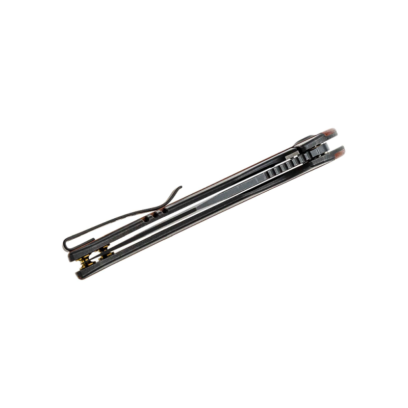 WE Knife Snick Titanium Handle Black/Wood  WE19022F-3