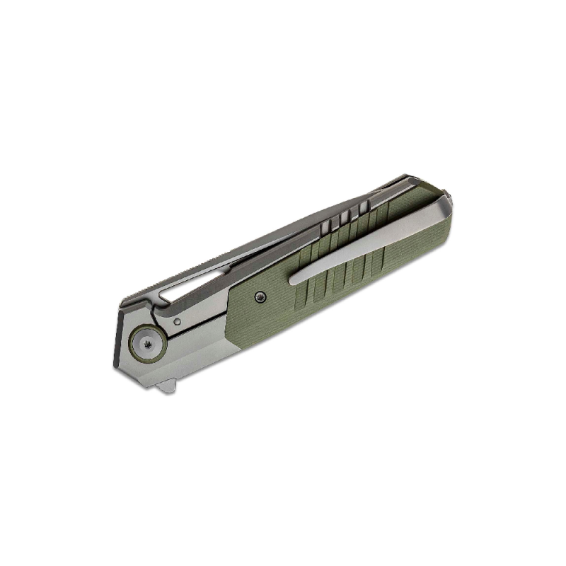 WE Knife Arsenal Titanium Handle Gray/OD Green - WE20073-1