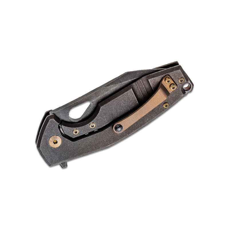 Fox Knife Yaru PVD Titanium Handle Stonewashed - FX-527 TIPVD