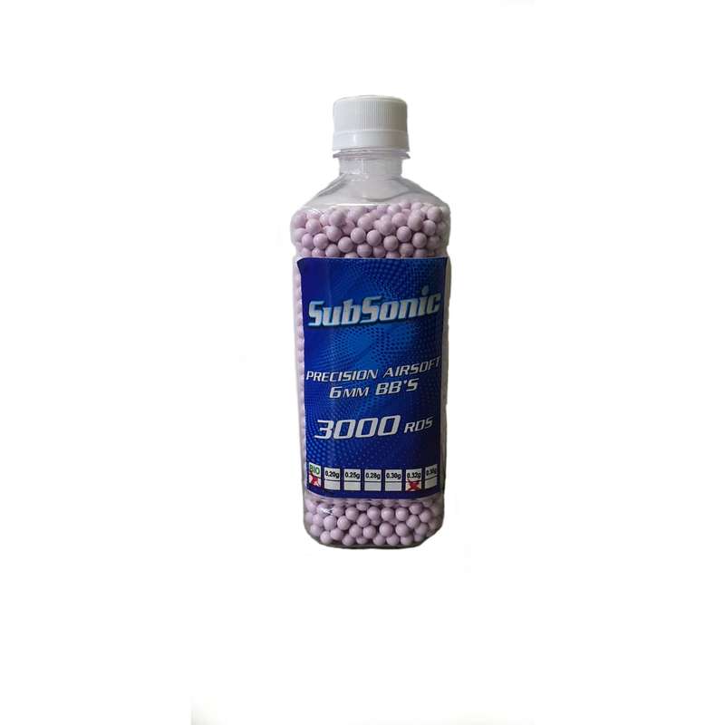 Subsonic 6mm Bio BB 0.32g 3000ct/Bottle Light Purple