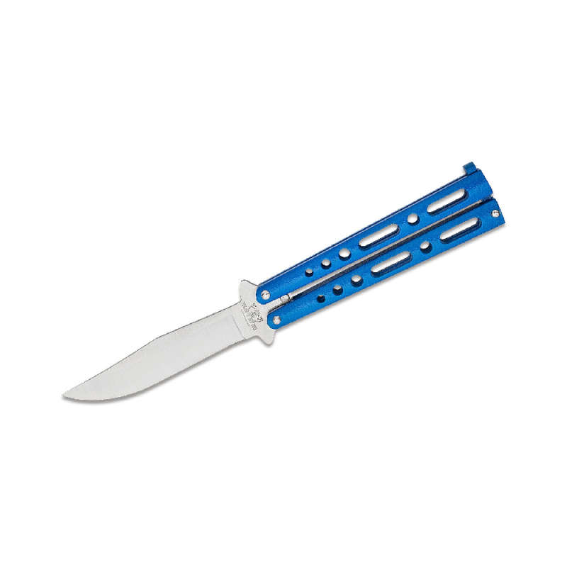 BEAR & SON BLUE BUTTERFLY KNIFE- 117BL
