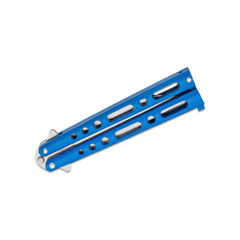 BEAR & SON BLUE BUTTERFLY KNIFE- 117BL