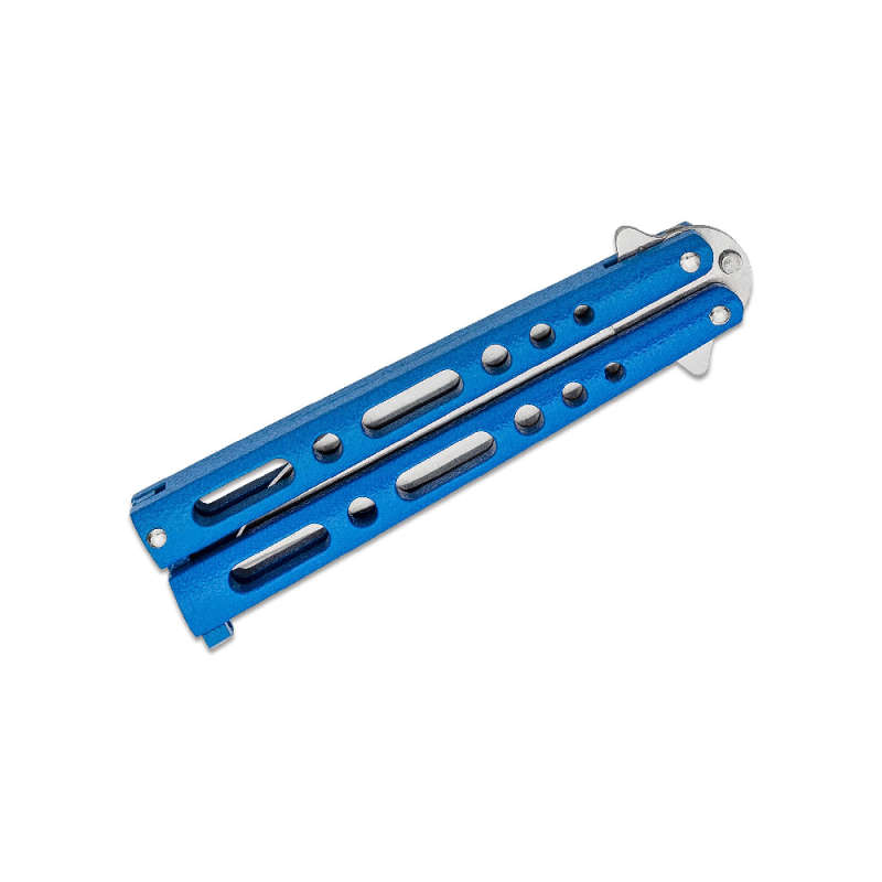 BEAR & SON BLUE BUTTERFLY KNIFE- 117BL