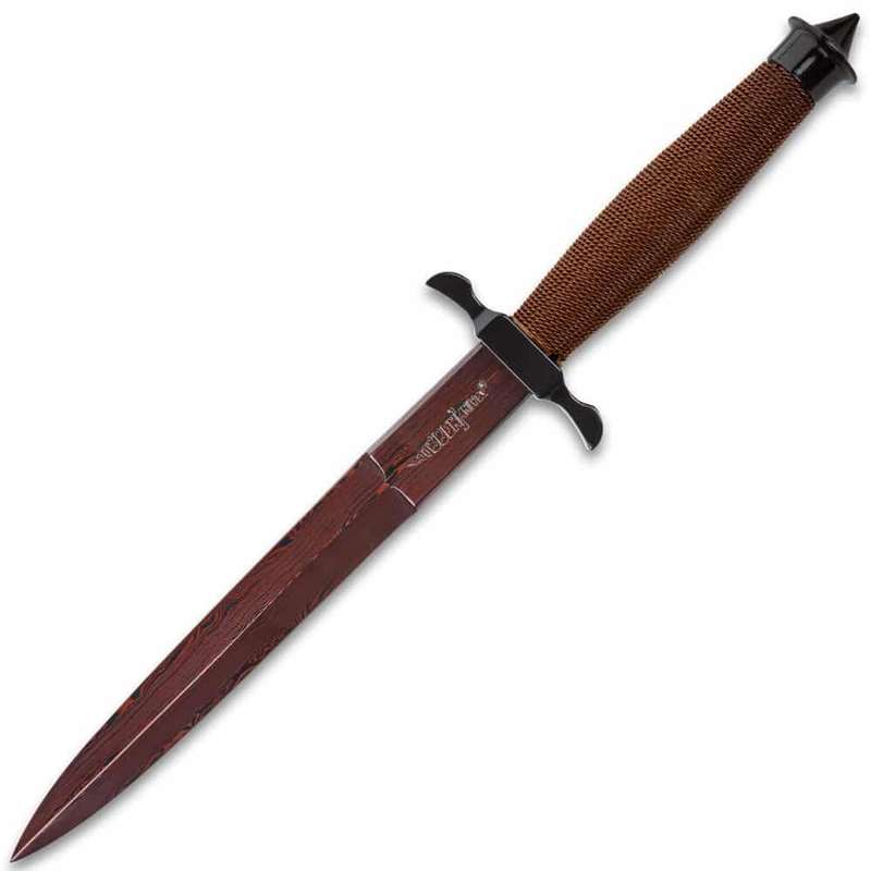 United Cutlery Hibben HellFyre Damascus Shadow Knife GH0441RD