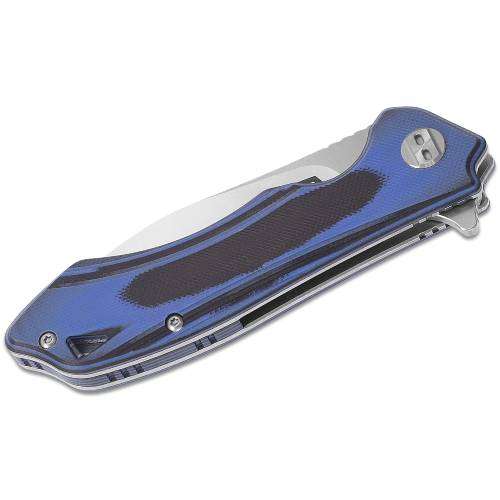Bestech Beluga Black/Blue G10 Handle - BG11G-2