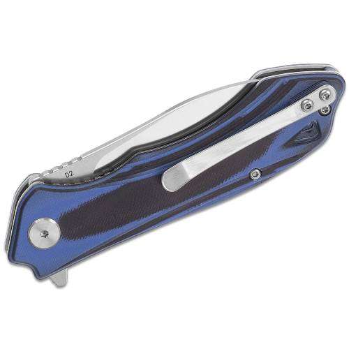 Bestech Beluga Black/Blue G10 Handle - BG11G-2