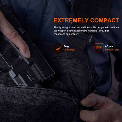 Fenix Tactical Pistol Flashlight with Red Laser - GL22