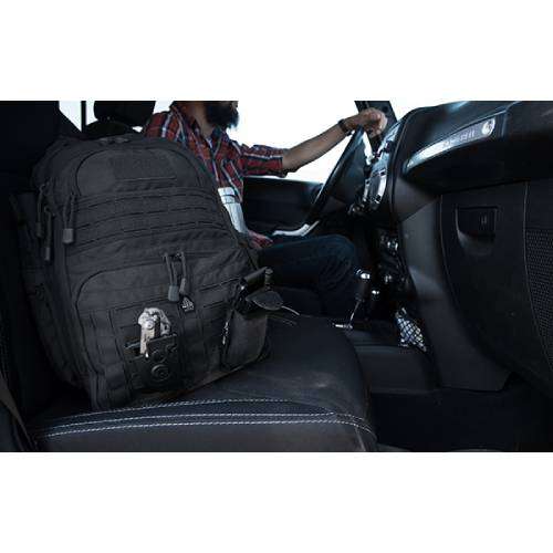 UTG OVERBOUND PACK 600D NYLON 12"X6"X18" BLACK - PVC-P836B-A