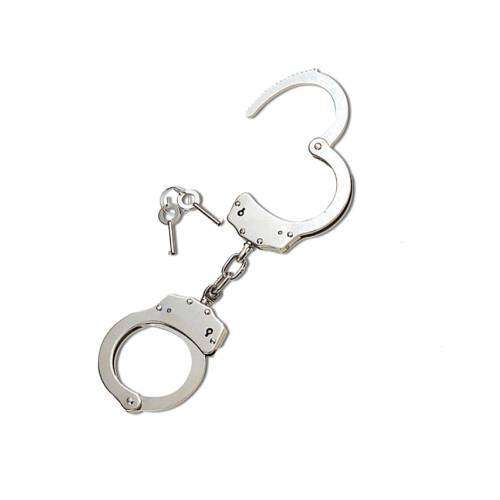 STEEL HANDCUFFS NICKEL-4802