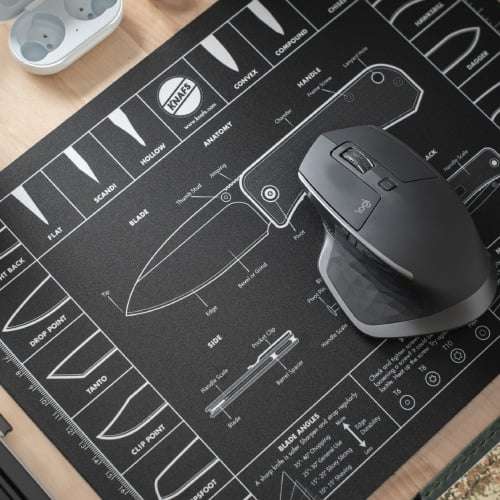Knafs Knife Mouse Pad Oversized Shop Mat 14x10