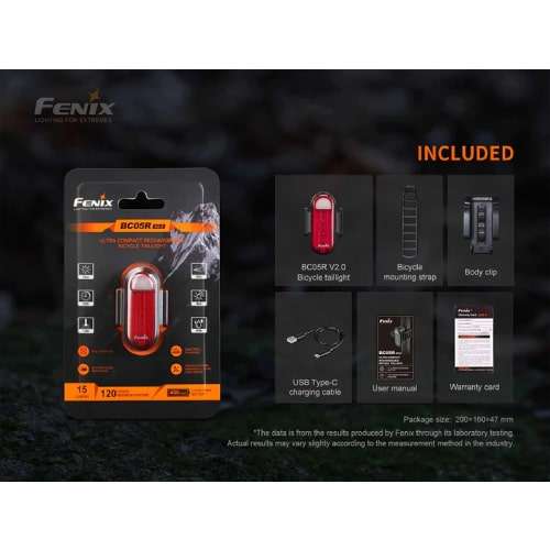 Fenix Taillight BC05R v2.0 Bike Light - Rechargeable