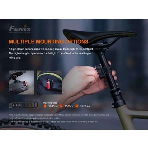 Fenix Taillight BC05R v2.0 Bike Light - Rechargeable