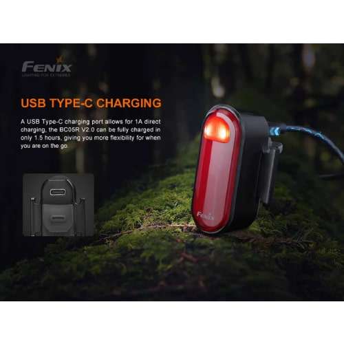 Fenix Taillight BC05R v2.0 Bike Light - Rechargeable