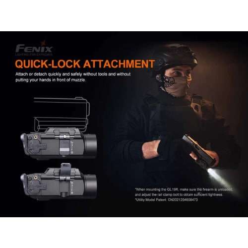 Fenix Weapon Flashlight GL19R 1200 Lumens - Rechargeable