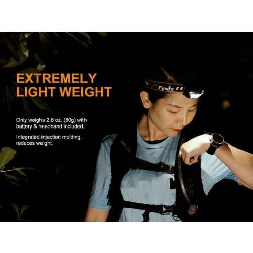 Fenix Headlamp HL18R Black 400 Lumens - Rechargeable