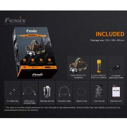 Fenix Headlamp HP30R V2.0 - Rechargeable