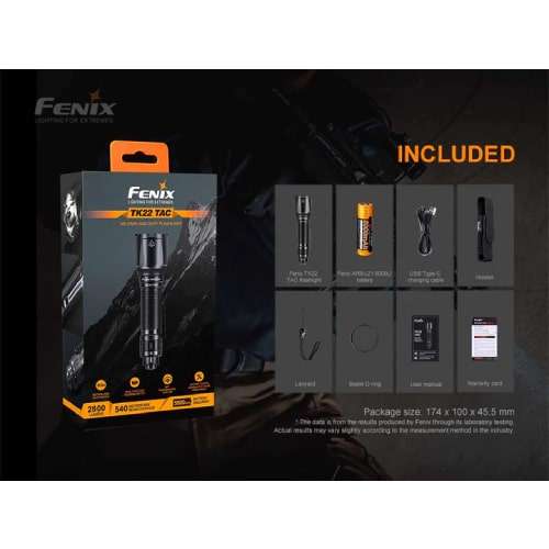 Fenix Flashlight TK22 Tac Tactical 2800 Lumens