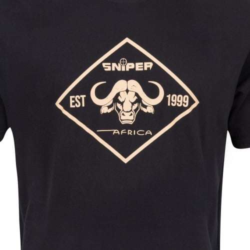 Sniper Africa Diamond Buffalo T-shirt Black