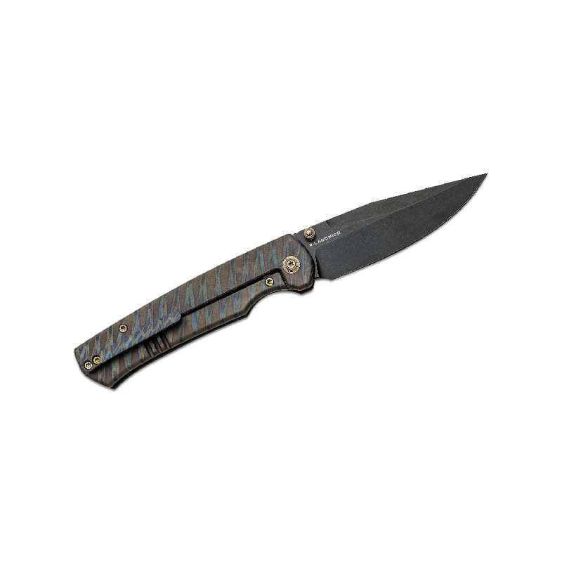WE Knife 21046-4 Evoke Tiger Stripe Pattern