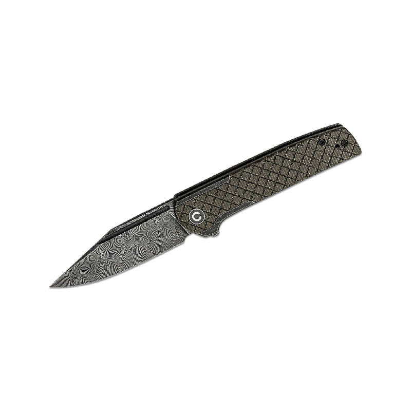 Civivi cachet diamond patterned black steel haandle- C20041B-DS1