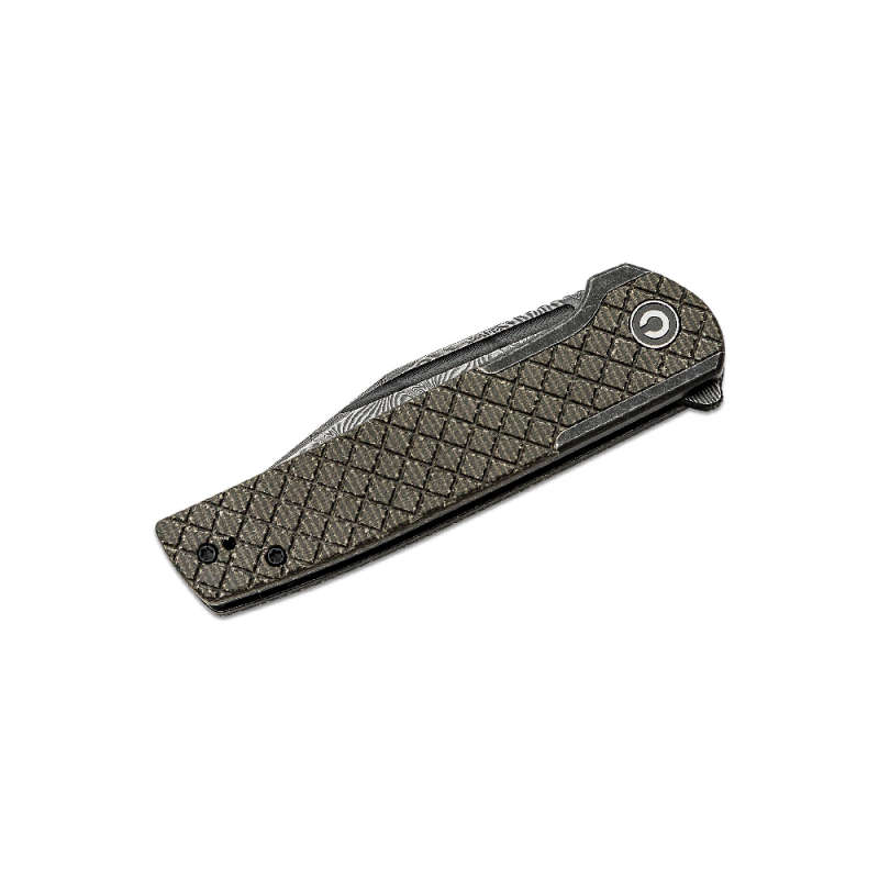 Civivi cachet diamond patterned black steel haandle- C20041B-DS1