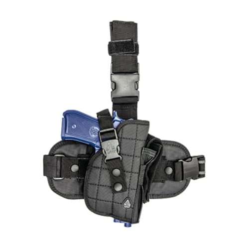UTG Special OPS Tactical Universal Leg Holster Black Right Hand - PVC-H178B