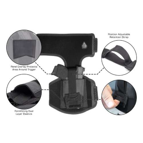 UTG Universal Ankle Holster - Pvc-h191b
