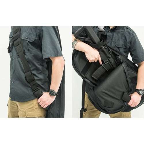 UTG Sporting Type 34' Alpha Battle Carrier Rapid Deployment Pack Black - PVC-PSP34B