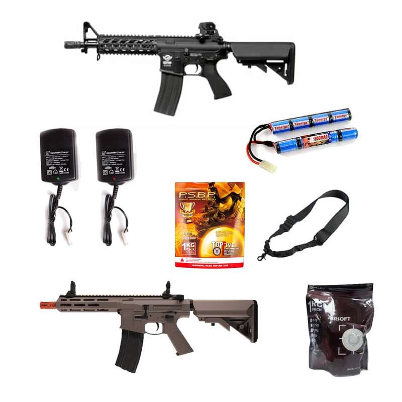 EGC-16P-RDS-BNB-NCM CM16 RAIDER + GAMEFACE RIPCORD 6MM COMBO