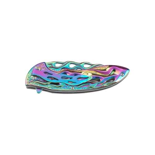 MT-A822RB MTech USA Spring Assisted Knife - Rainbow