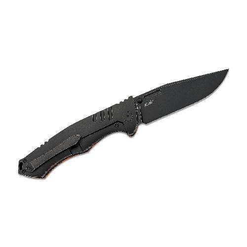 BESTECH Keen II Black and Green Damascus Folding Knife - BT2301F