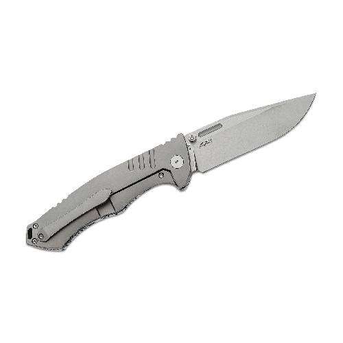BESTECH Keen II Black and White Damascus Folding Knife - BT2301C