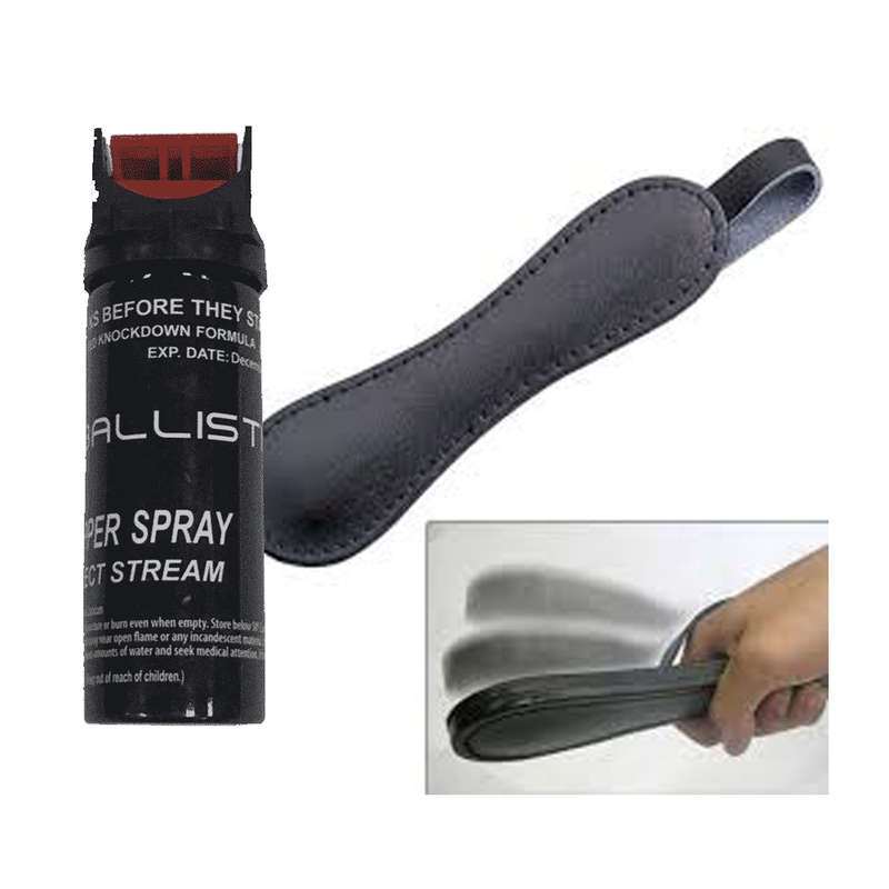 Ballistic direct stream pepper spray 40ml/30gram with 9inch slapper combo