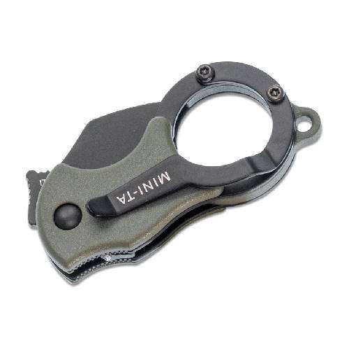 FX-536 ODB FOX MINI-TA FOLDING KNIFE, STAINLESS STEEL 1.4116,OD GREEN