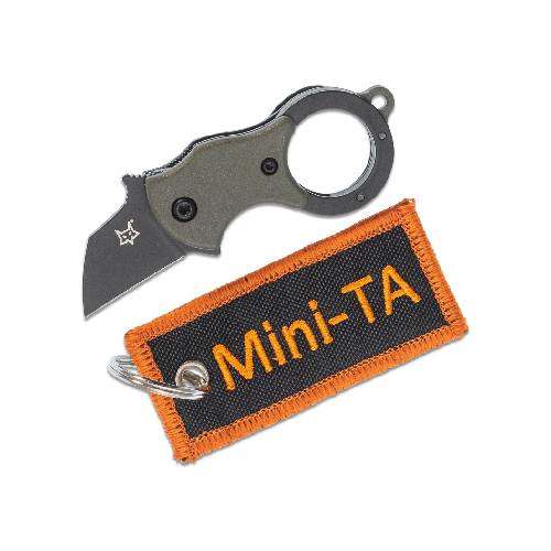FX-536 ODB FOX MINI-TA FOLDING KNIFE, STAINLESS STEEL 1.4116,OD GREEN