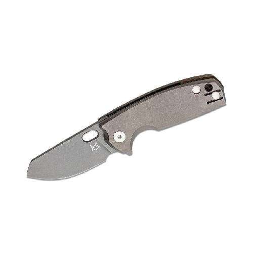 FX-608 TI FOX/VOX Baby Core Folding Knife - M390 Acid Stonewashed Blade