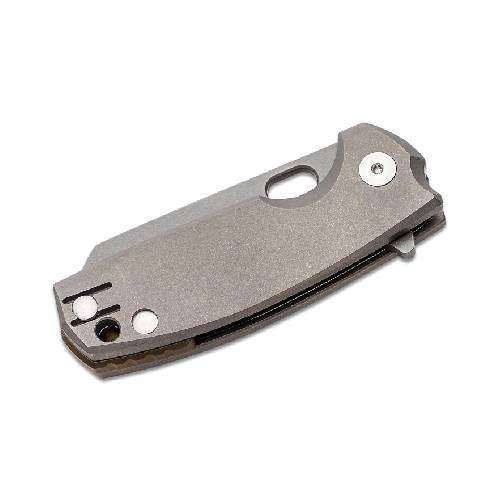 FX-608 TI FOX/VOX Baby Core Folding Knife - M390 Acid Stonewashed Blade