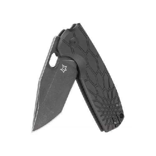 FX-612 BB FOX/Vox Core Tanto Folding Knife Stainless Steel N690Co Top Shield Black Stonewashed Bld